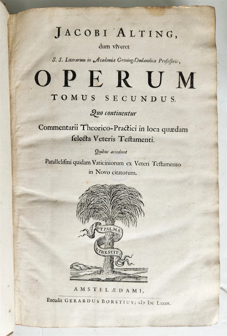 1685 5 VELLUM BOUND FOLIOS antique analytica practica problematica & philologica - 18