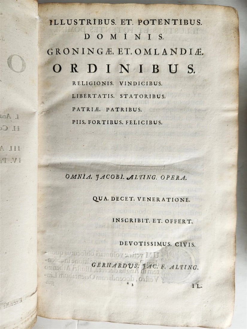 1685 5 VELLUM BOUND FOLIOS antique analytica practica problematica & philologica - 8