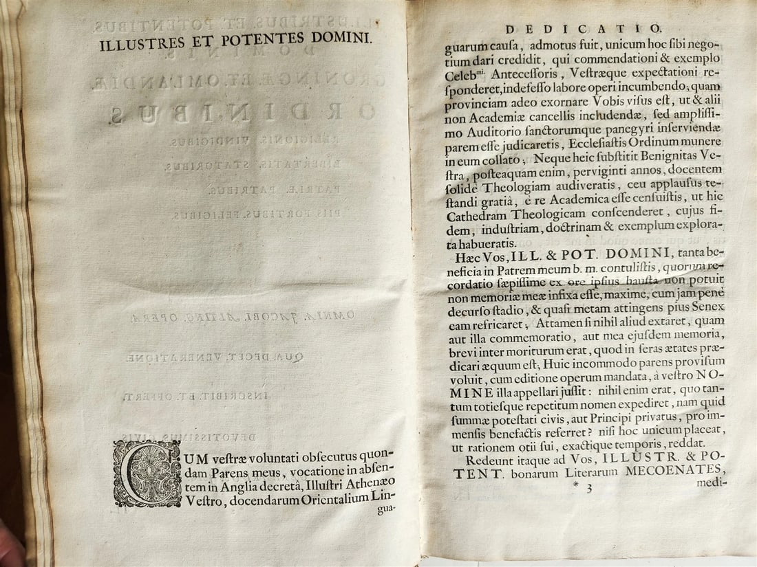 1685 5 VELLUM BOUND FOLIOS antique analytica practica problematica & philologica - 9