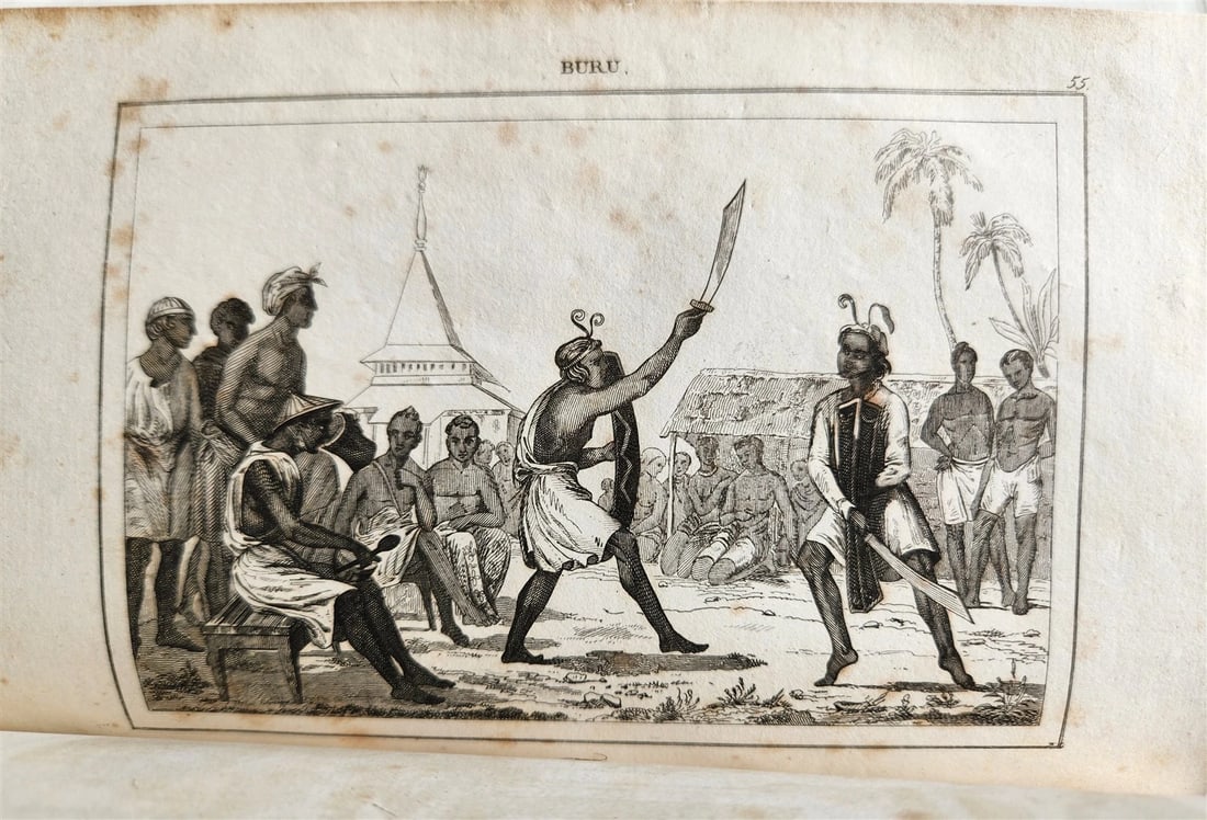 1830s ILLUSTRATED TRAVELS to MICRONESIA SWEDEN NORWAY GREECE antique 3 VOLUMES - 12