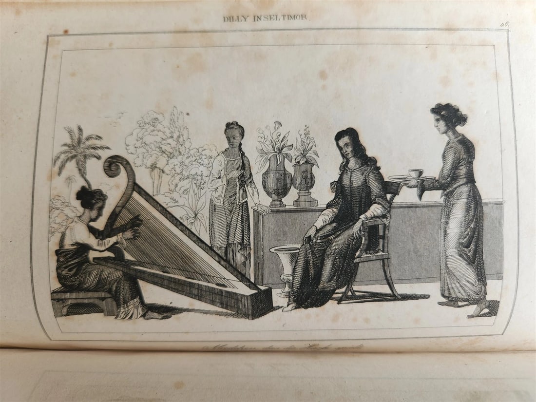 1830s ILLUSTRATED TRAVELS to MICRONESIA SWEDEN NORWAY GREECE antique 3 VOLUMES - 14