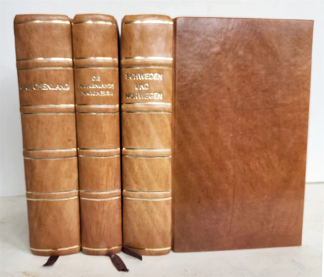 1830s ILLUSTRATED TRAVELS to MICRONESIA SWEDEN NORWAY GREECE antique 3 VOLUMES (1 of 18)