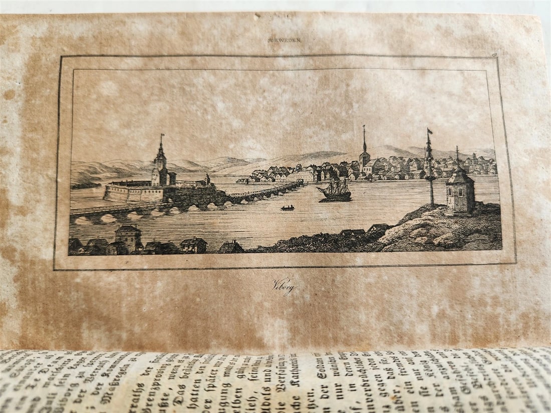 1830s ILLUSTRATED TRAVELS to MICRONESIA SWEDEN NORWAY GREECE antique 3 VOLUMES - 9