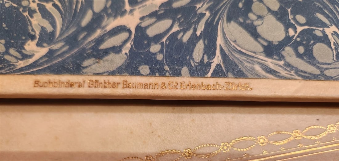 1915 HISTORY of ZURICH ILLUSTRATED LTD EDITION SIGNED BINDING antique 2 VOLUMES - 3