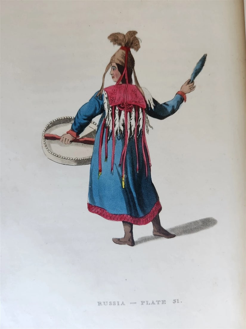 1814 PICTURESQUE REPRESENTATIONS DRESS & MANNERS of RUSSIANS antique 64 PLATES - 13