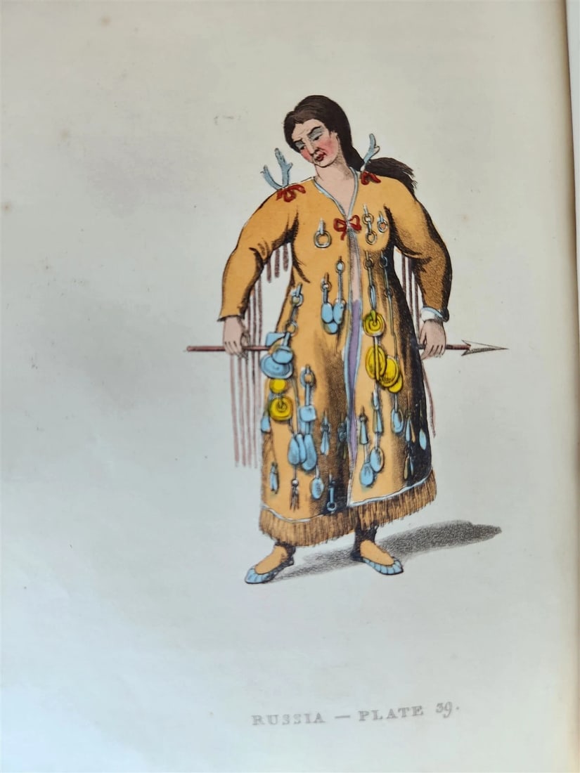 1814 PICTURESQUE REPRESENTATIONS DRESS & MANNERS of RUSSIANS antique 64 PLATES - 18