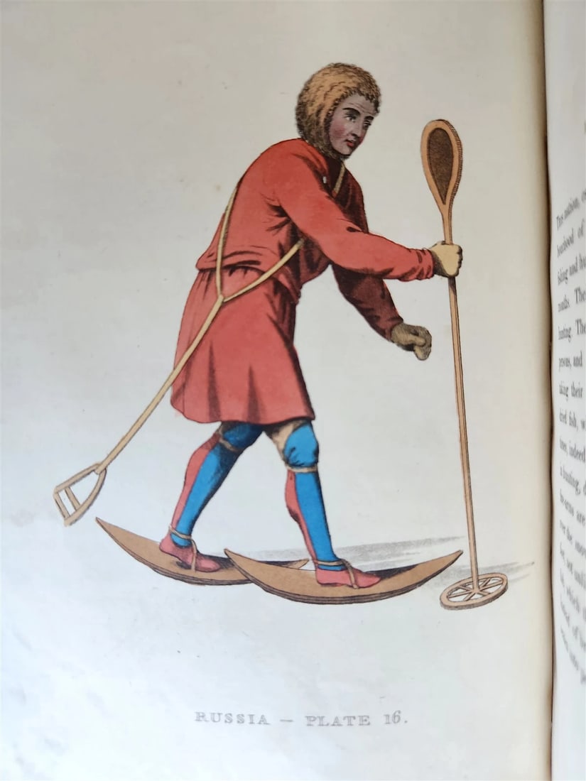 1814 PICTURESQUE REPRESENTATIONS DRESS & MANNERS of RUSSIANS antique 64 PLATES - 5