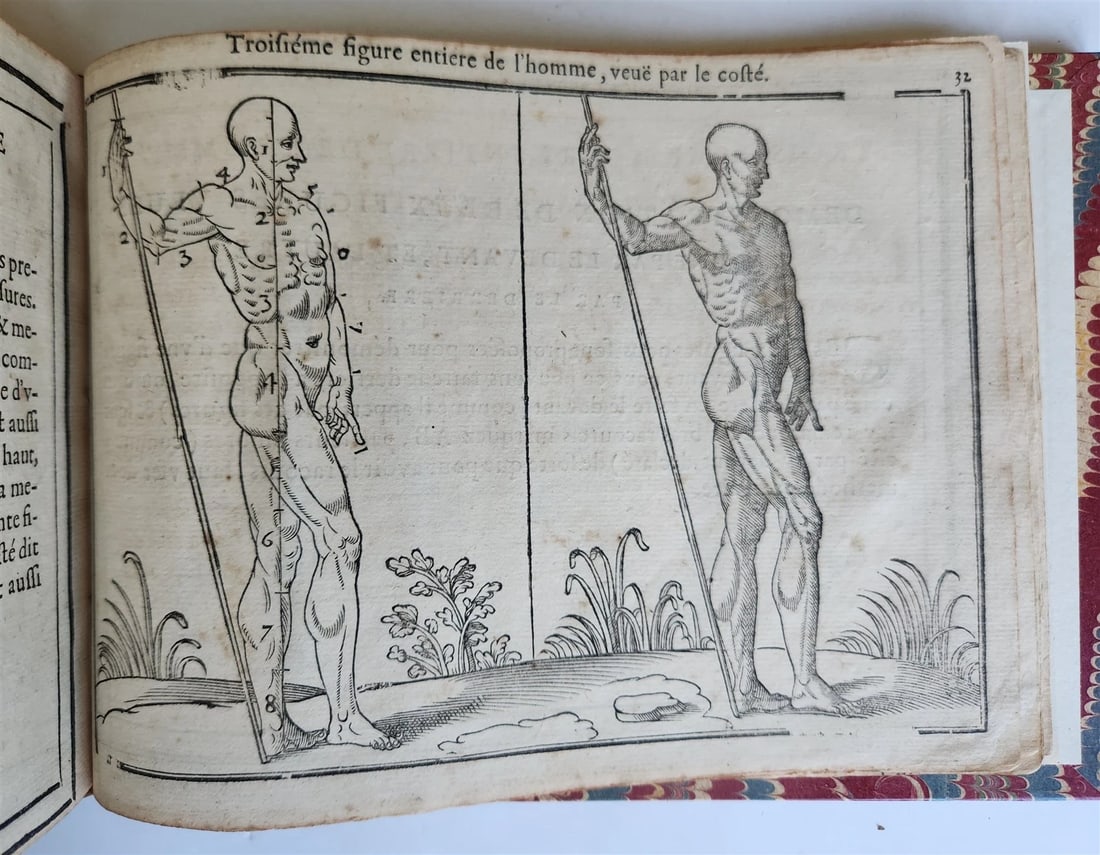 1676 DRAWING BOOK by Jean Cousin antique ILLUSTRATED w/ 33 MAGNIFICENT WOODCUTS - 10