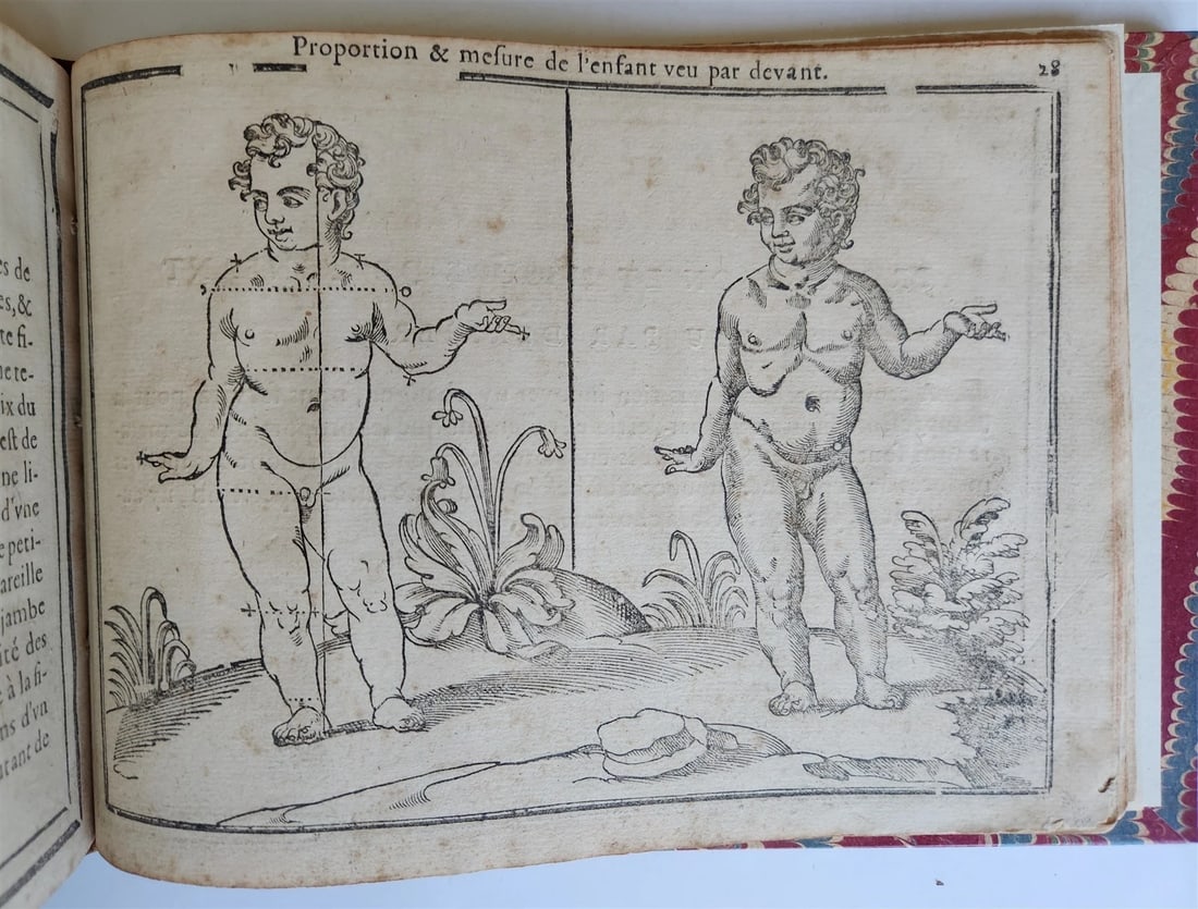 1676 DRAWING BOOK by Jean Cousin antique ILLUSTRATED w/ 33 MAGNIFICENT WOODCUTS - 14