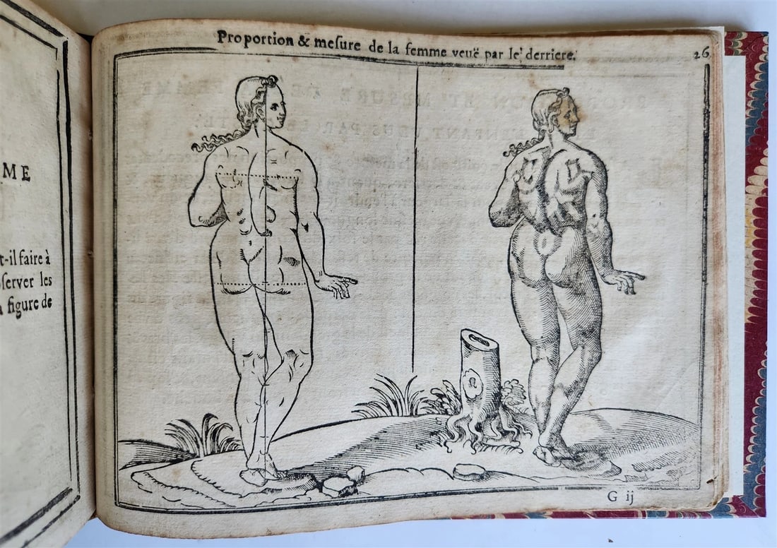 1676 DRAWING BOOK by Jean Cousin antique ILLUSTRATED w/ 33 MAGNIFICENT WOODCUTS - 15