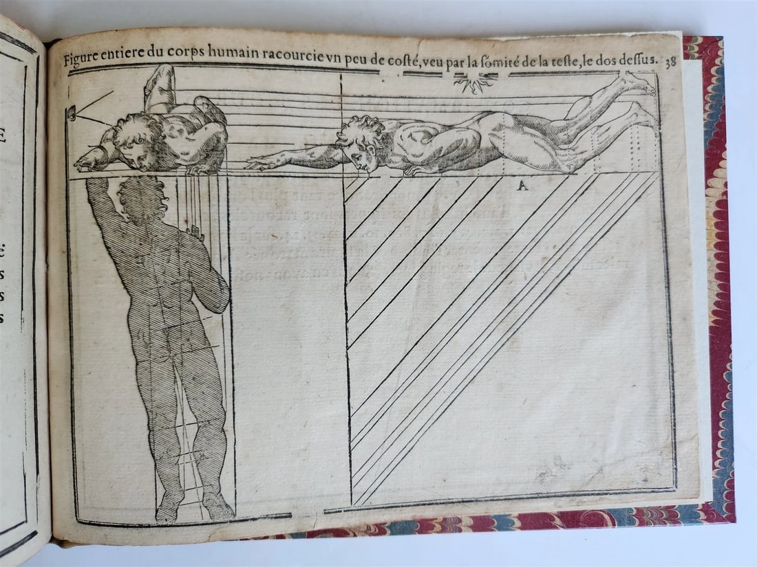 1676 DRAWING BOOK by Jean Cousin antique ILLUSTRATED w/ 33 MAGNIFICENT WOODCUTS - 5