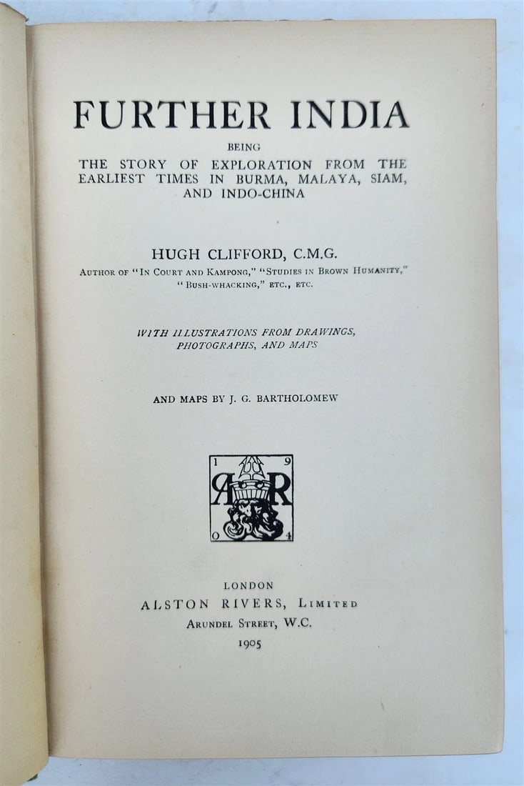 1905 FURTHER INDIA EXPLORATION in BURMA MALAYA SIAM INDO-CHINA antique ILLUSTR. - 2