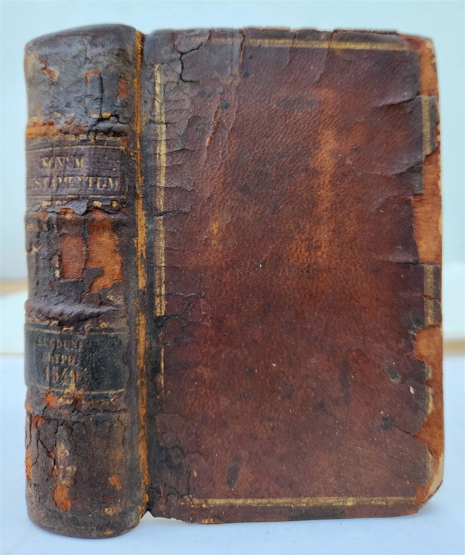 1549 BIBLE in LATIN ILLUSTRATED w/ 108 WOODCUTS antique RARE pocket size - 2