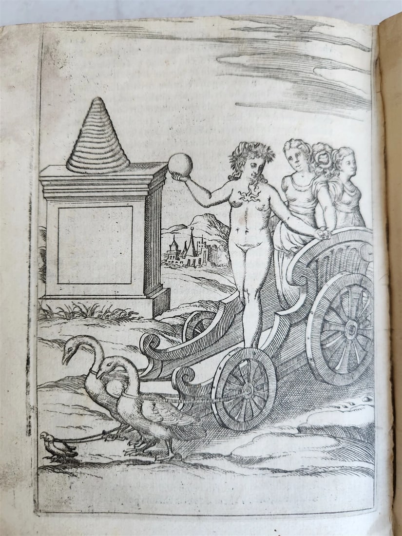 1587 ICONOGRAPHY ILLUSTRATED IDOLS & RELIGIOUS CEREMONIES of ANCIENTS antique - 11