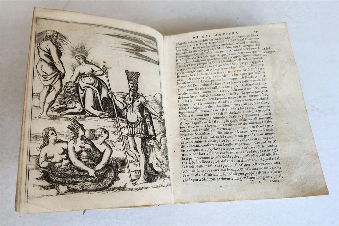 1587 ICONOGRAPHY ILLUSTRATED IDOLS & RELIGIOUS CEREMONIES of ANCIENTS antique (1 of 18)