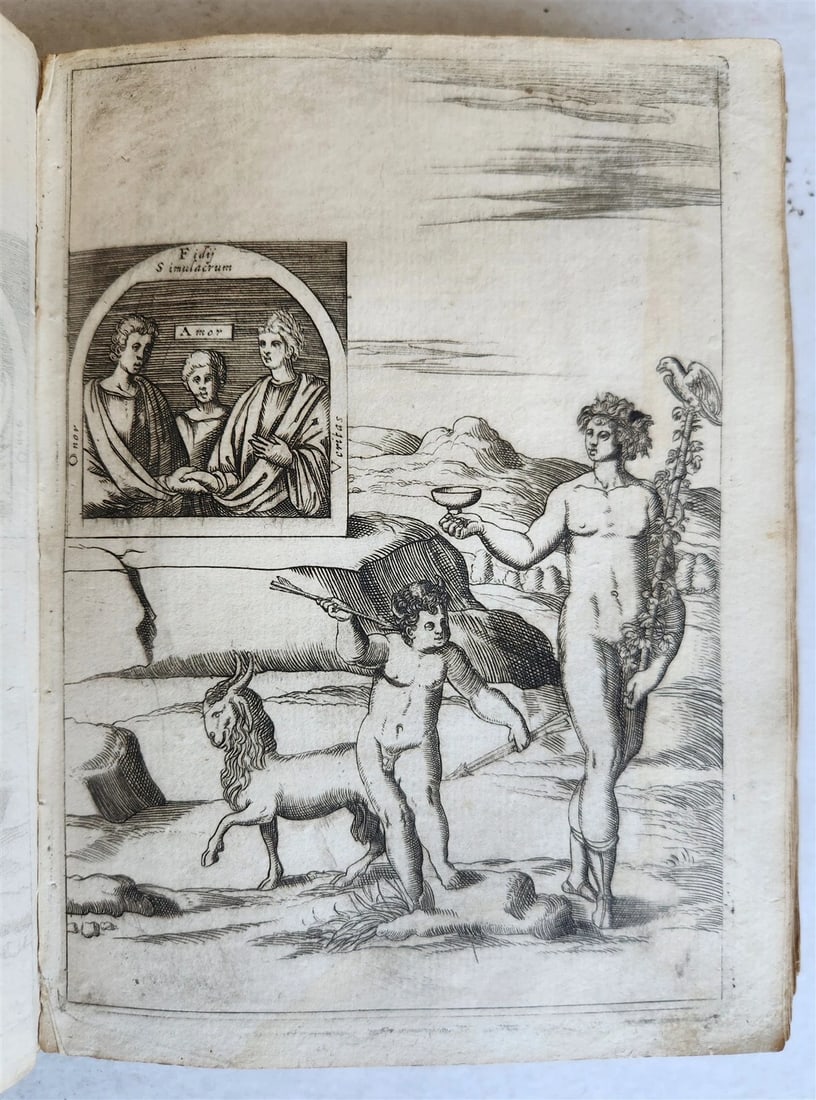 1587 ICONOGRAPHY ILLUSTRATED IDOLS & RELIGIOUS CEREMONIES of ANCIENTS antique - 2