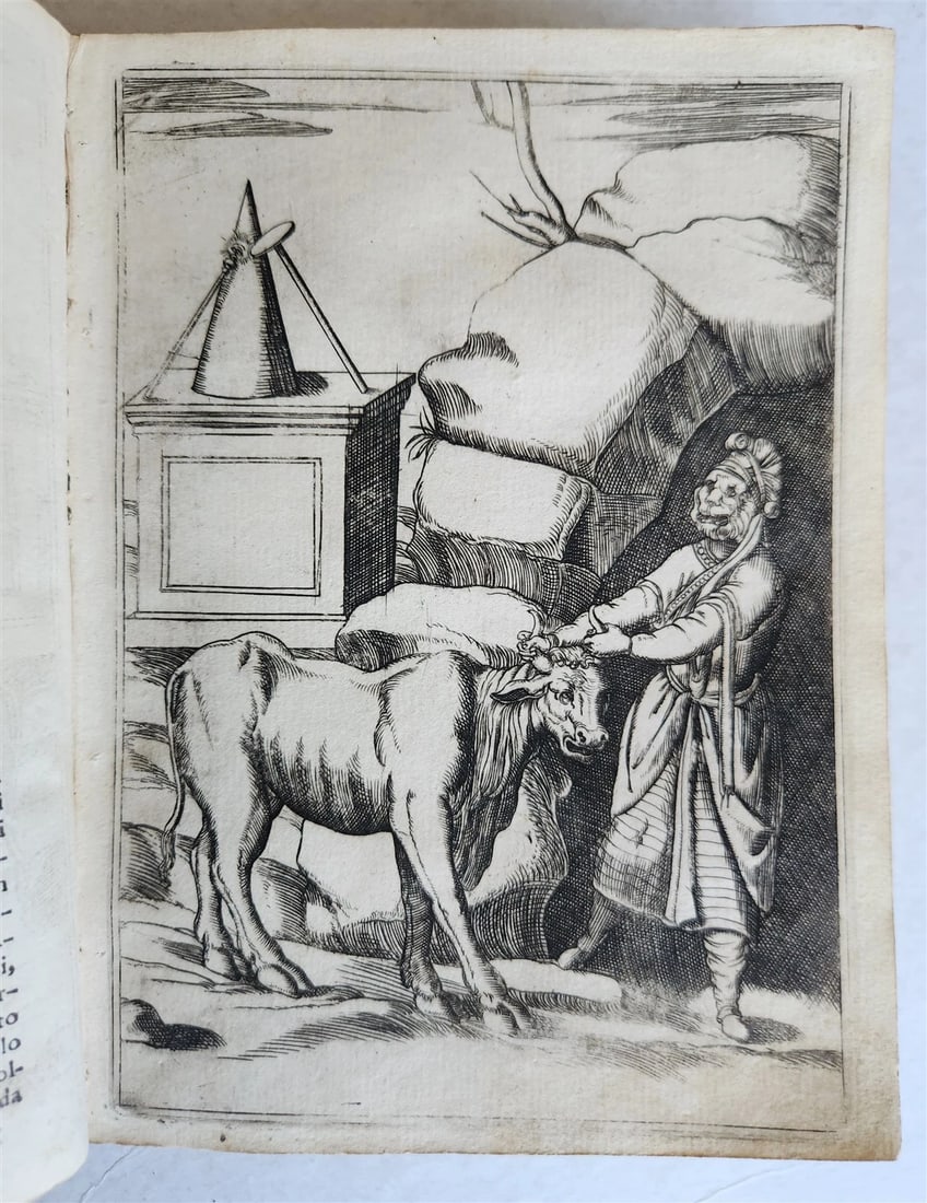 1587 ICONOGRAPHY ILLUSTRATED IDOLS & RELIGIOUS CEREMONIES of ANCIENTS antique - 7