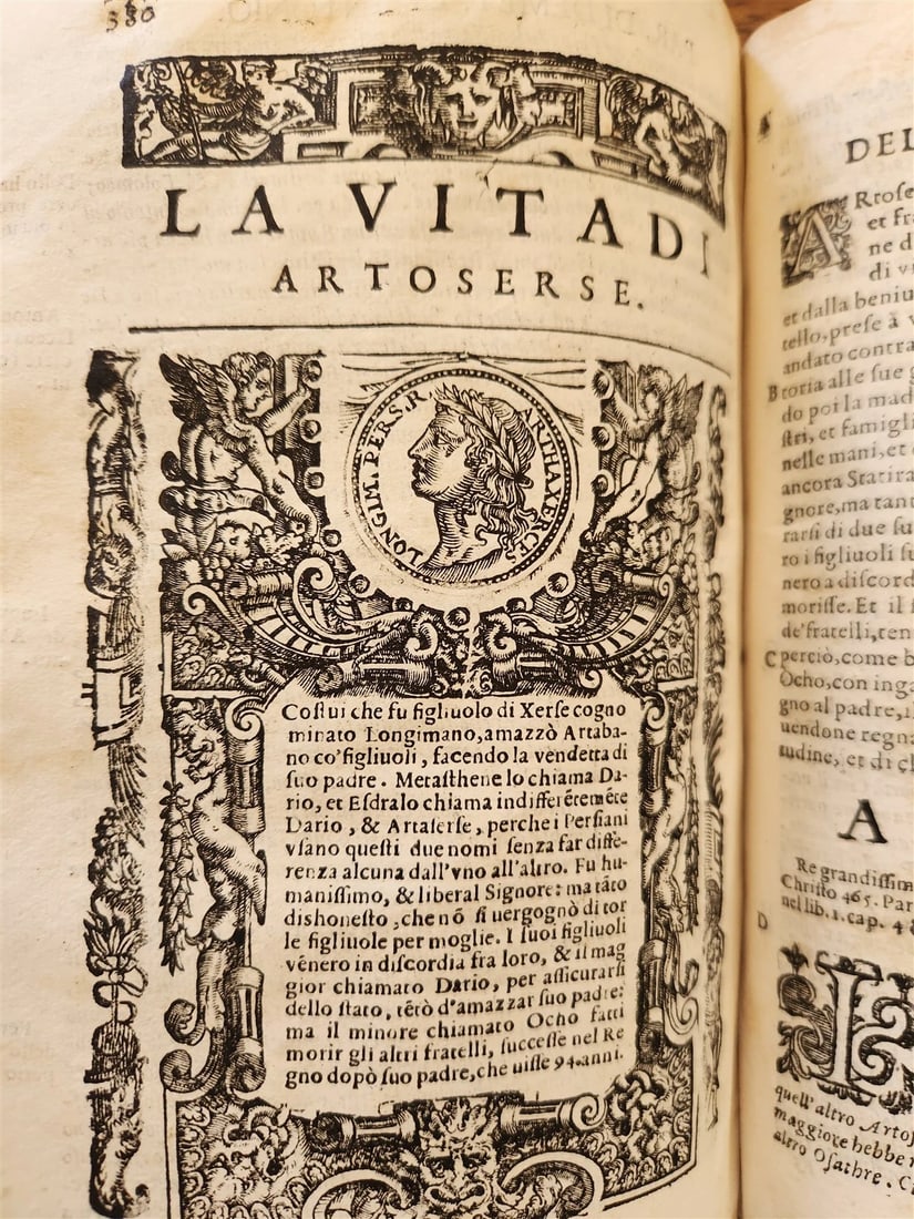 1607 PLUTARCH LIVES of ILLUSTRIOUS GREEKS & ROMANS antique VELLUM ILLUSTRATED - 5