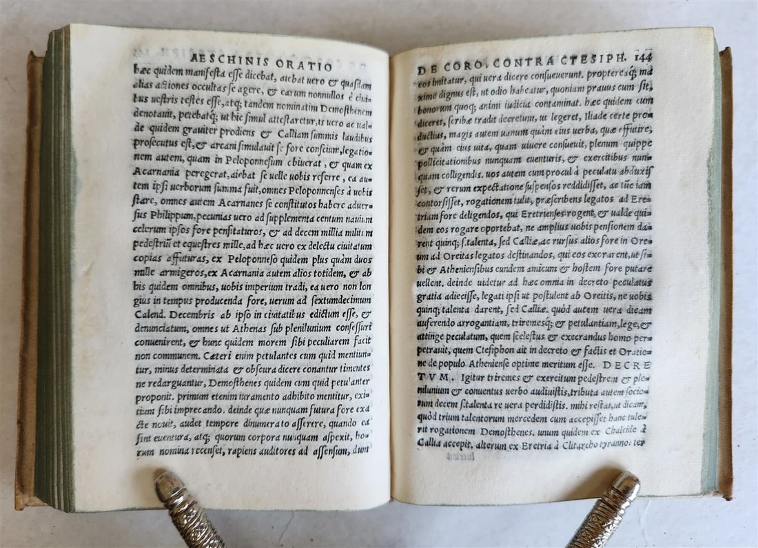1545 DEMOSTHENES & AESCHINES mutuae accusationes de ementita legatione antique - 7