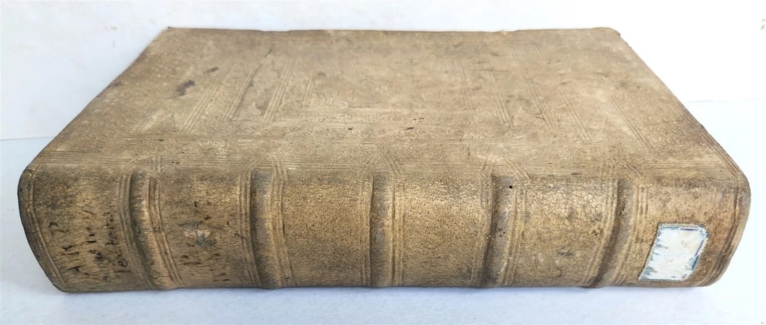 1713 CONCIONATORIS by Sebastiano Textor antique PIGSKIN BOUND FOLIO - 3