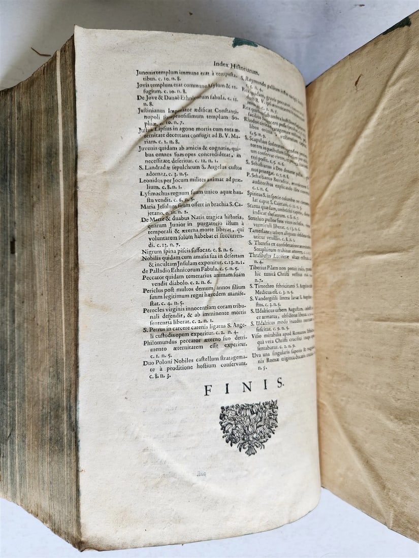 1713 CONCIONATORIS by Sebastiano Textor antique PIGSKIN BOUND FOLIO - 9