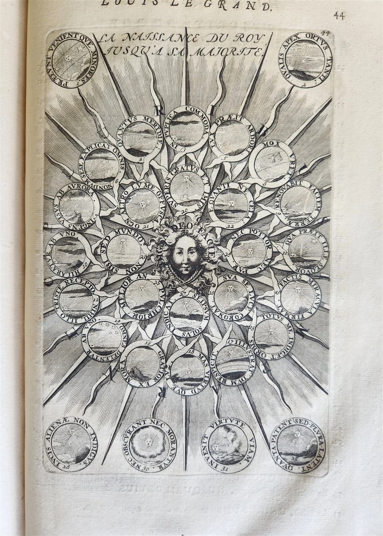 1691 HISTOIRE DU ROY LOUIS LE GRAND ILLUSTRATED antique ARMORIAL BINDING - 10