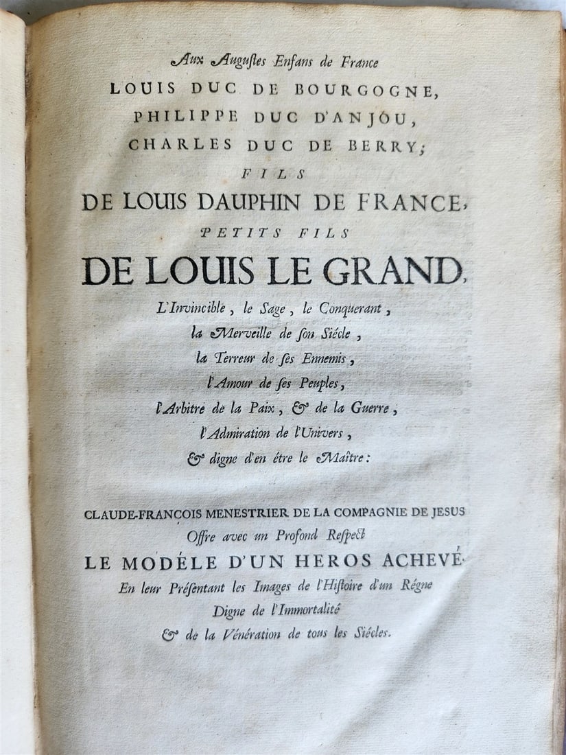 1691 HISTOIRE DU ROY LOUIS LE GRAND ILLUSTRATED antique ARMORIAL BINDING - 17