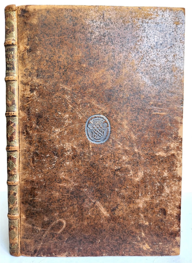1691 HISTOIRE DU ROY LOUIS LE GRAND ILLUSTRATED antique ARMORIAL BINDING - 2