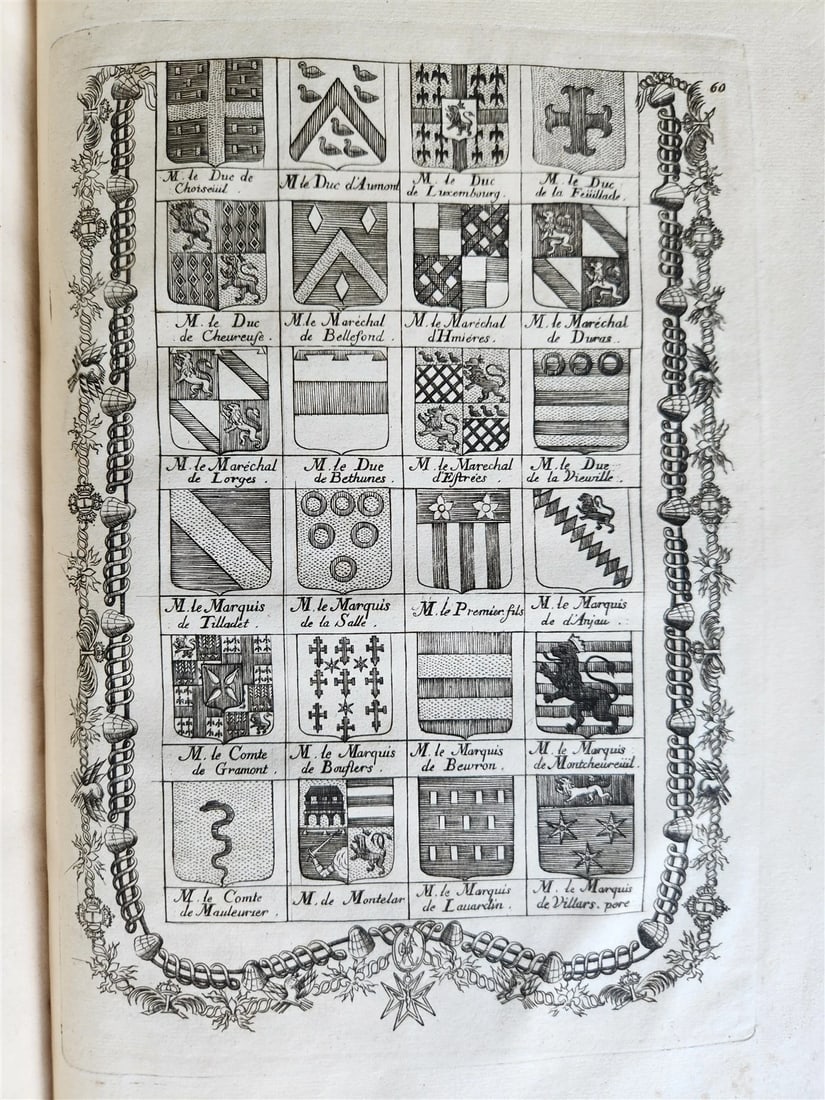 1691 HISTOIRE DU ROY LOUIS LE GRAND ILLUSTRATED antique ARMORIAL BINDING - 5