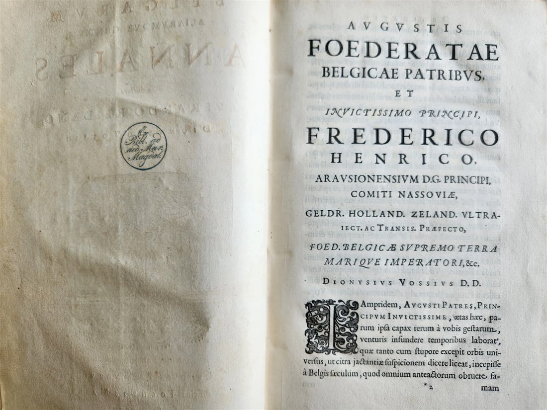 1633 EUROPE HISTORY antique FOLIO Britannicarum Gallicarum Belgicarum Germanica - 3