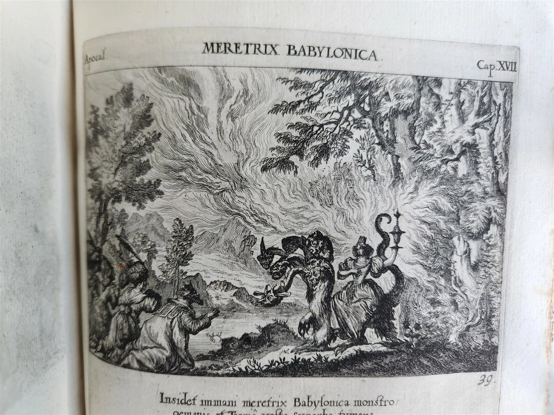 1679 ILLUSTRATED BIBLE antique Icones biblicae Veteris et Novi Testamenti RARE - 10