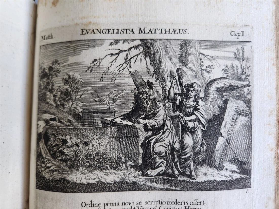 1679 ILLUSTRATED BIBLE antique Icones biblicae Veteris et Novi Testamenti RARE - 16