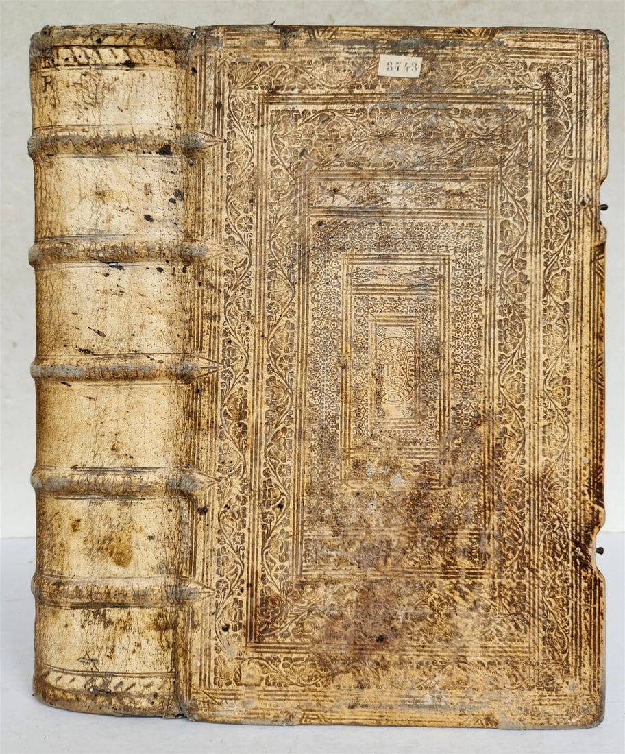 1691 BIBLE in GERMAN illustrated PIGSKIN BOUND FOLIO antique 17th CENTURY (1 of 18)