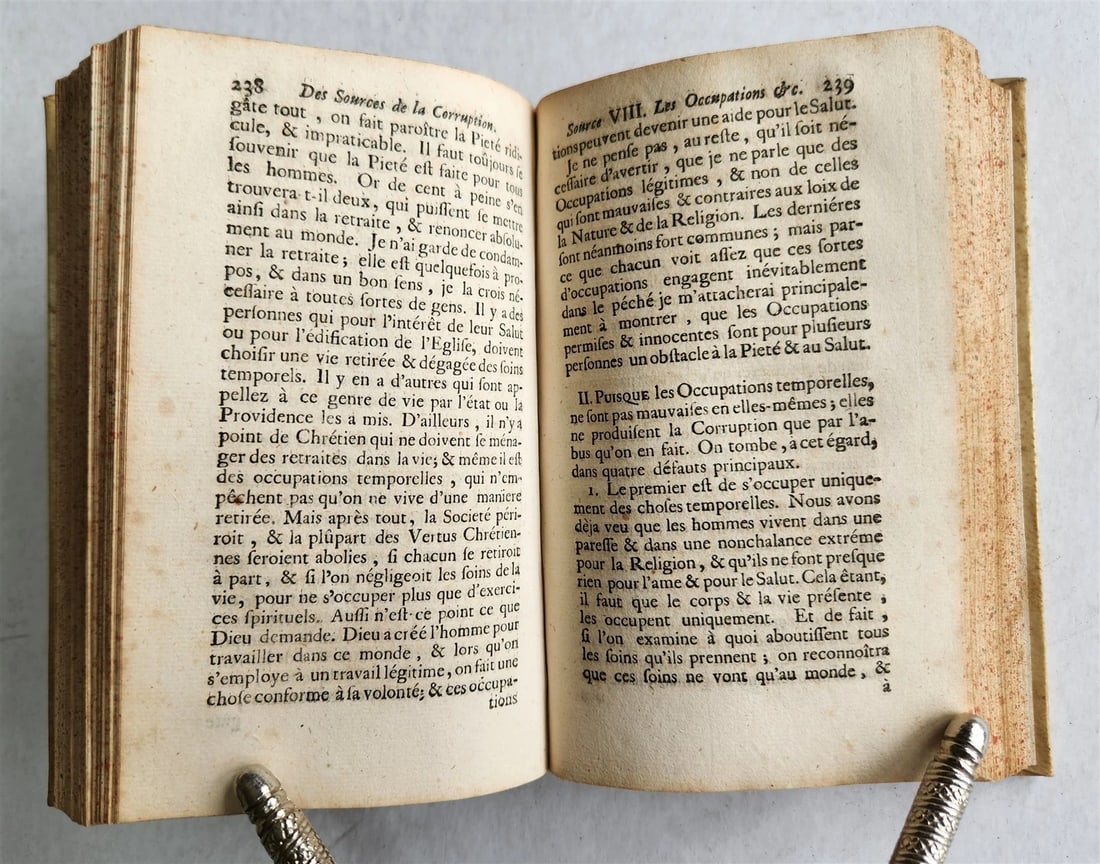 1721 TREATISE on SOURCES of CORRUPTION by OSTERWALD antique vellum binding - 7