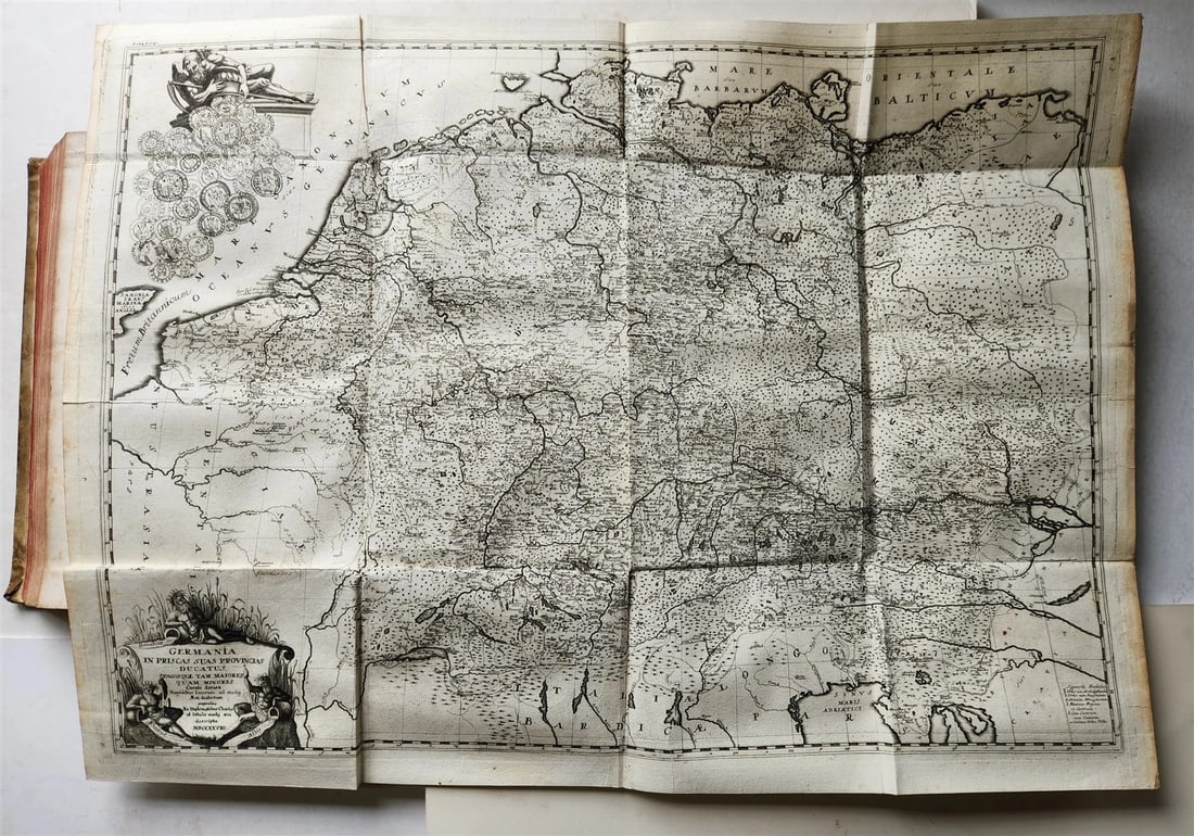 1732 CHRONICON GOTWINCENSE ABBEY ILLUSTRATED antique VELLUM BOUND MASSIVE FOLIO - 3