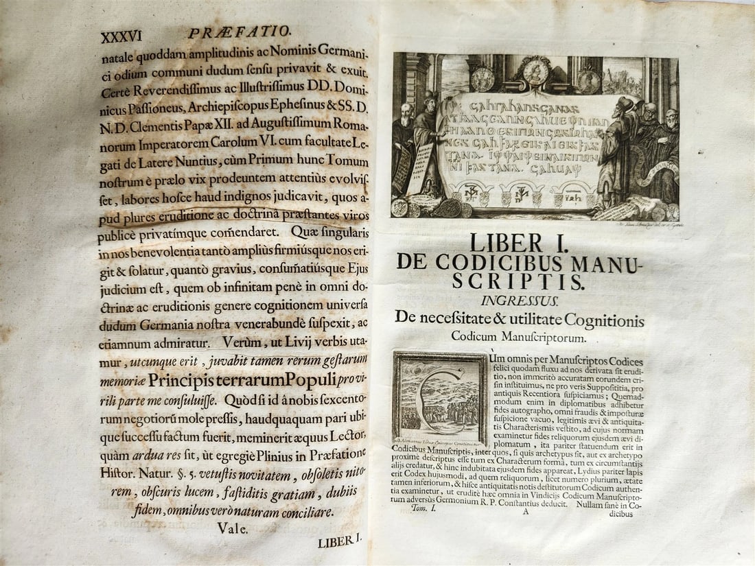 1732 CHRONICON GOTWINCENSE ABBEY ILLUSTRATED antique VELLUM BOUND MASSIVE FOLIO - 6