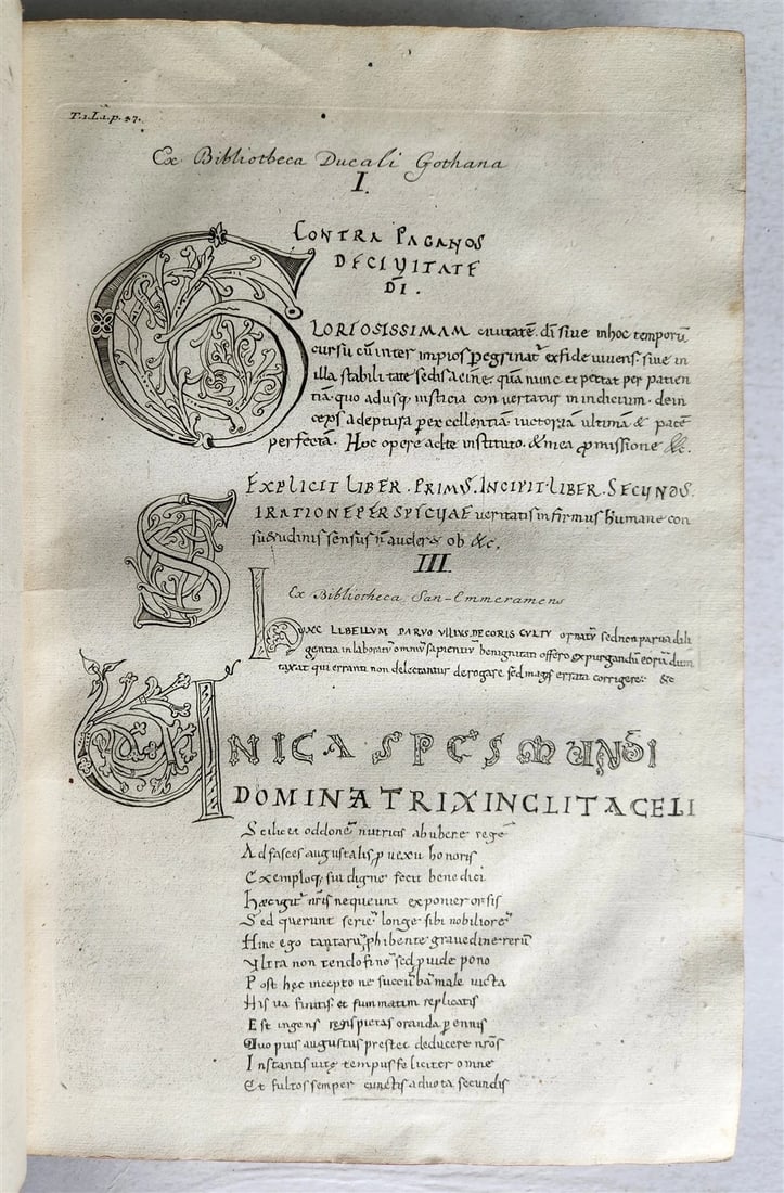 1732 CHRONICON GOTWINCENSE ABBEY ILLUSTRATED antique VELLUM BOUND MASSIVE FOLIO - 7