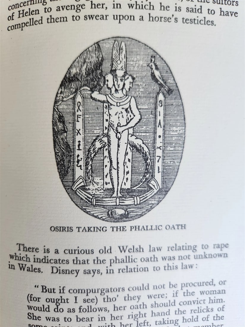 1950s PHALLIC WORSHIP ILLUSTRATED G.Scott vintage LIMITED EDITION NUMBERED COPY - 13