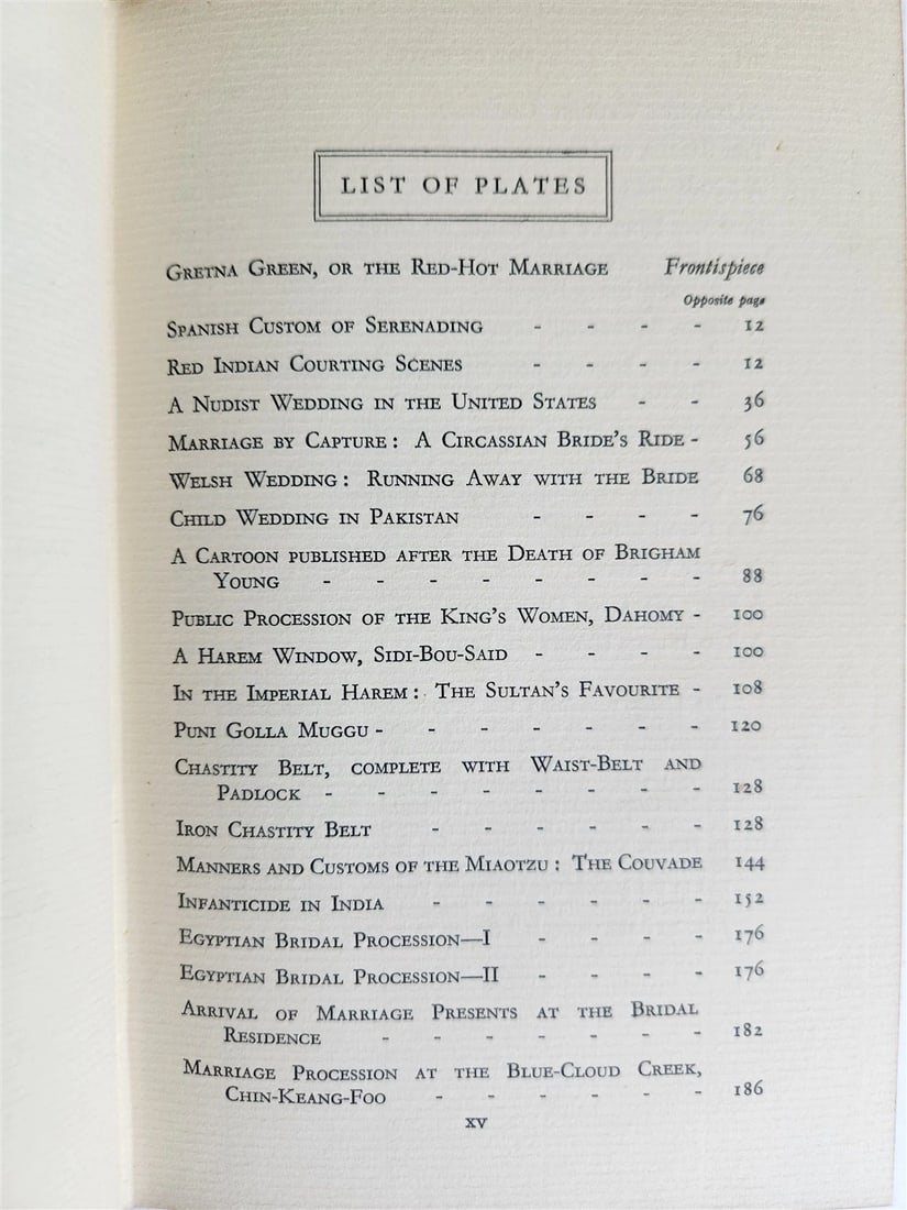 1950s CURIOS CUSTOMS of SEX & MARRIAGE ILLUSTRATED vintage LTD EDITION NUMBERED - 5