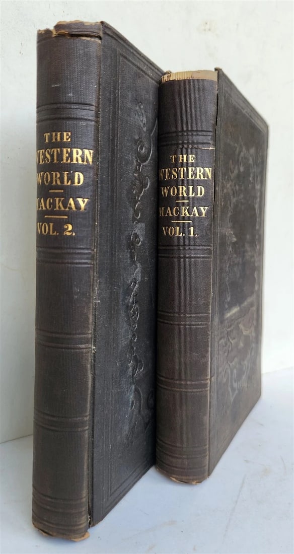 1849 WESTERN WORLD TRAVELS in UNITED STATES incl. CALIFORNIA in 1846-47 antique - 2