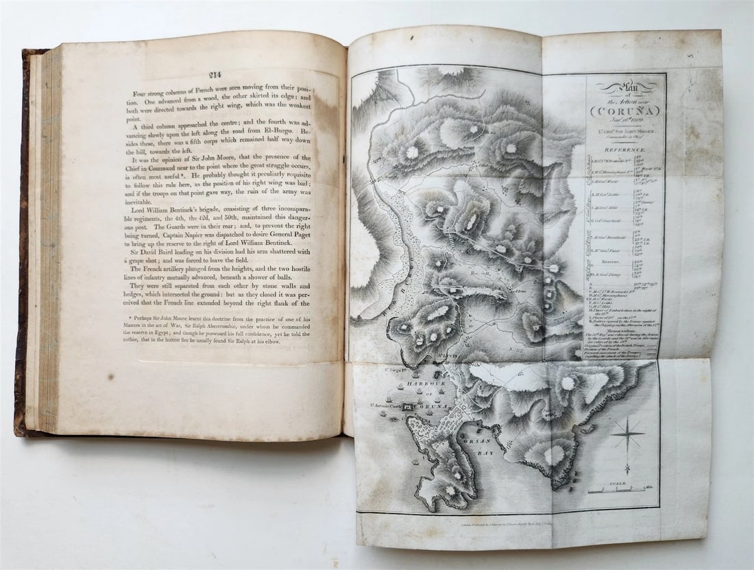 1809 NARRATIVE of CAMPAIGN of BRITISH ARMY in SPAIN antique ILLUSTRATED w/MAPS - 5