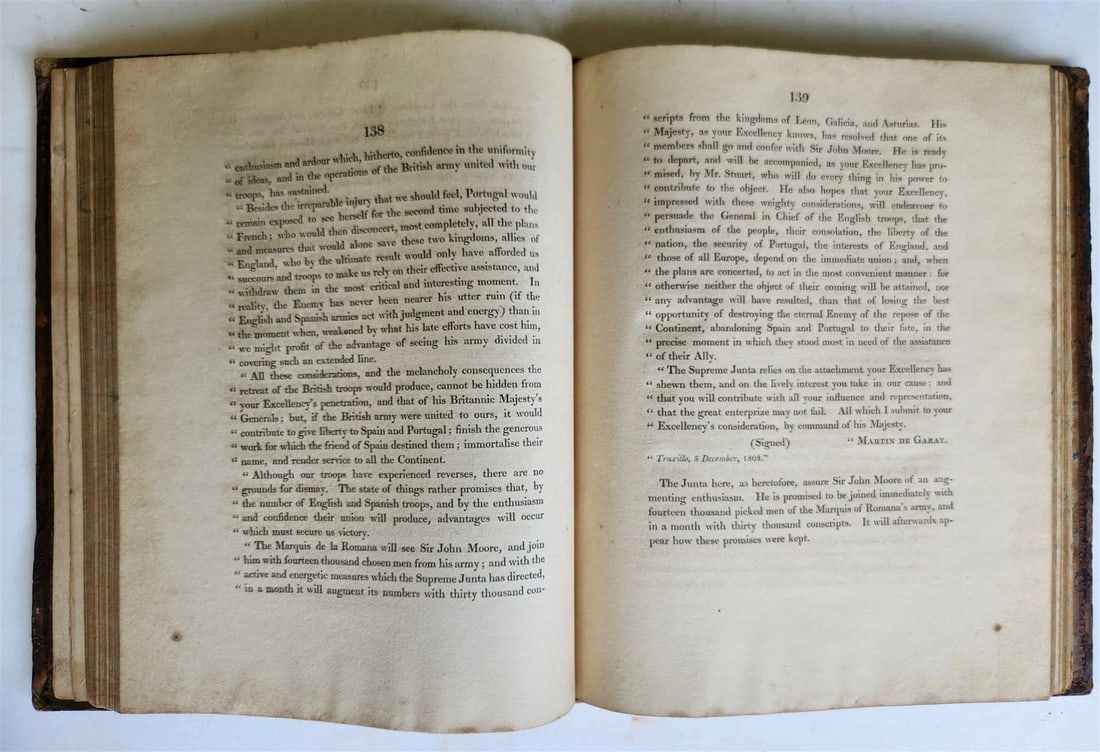 1809 NARRATIVE of CAMPAIGN of BRITISH ARMY in SPAIN antique ILLUSTRATED w/MAPS - 7