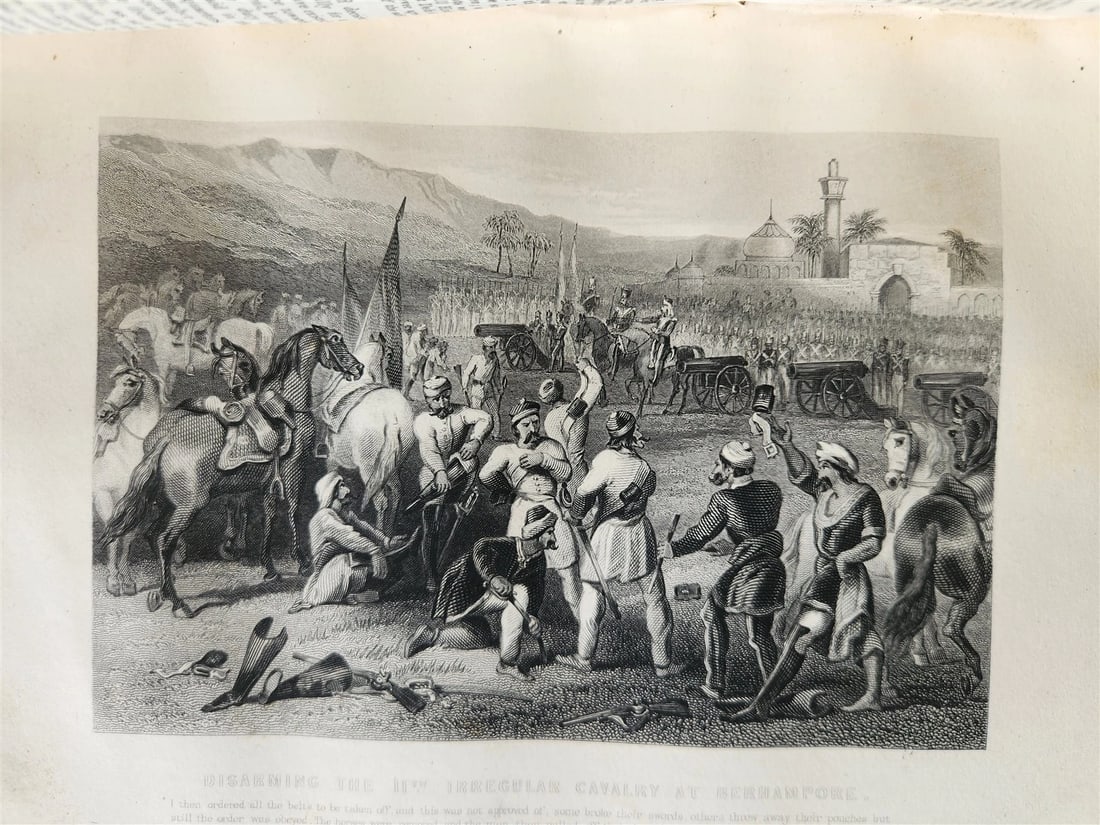 1860s HISTORY of INDIAN MUTINY by CHARLES BALL 2 VOLS antique ILLUSTRATED INDIA - 14