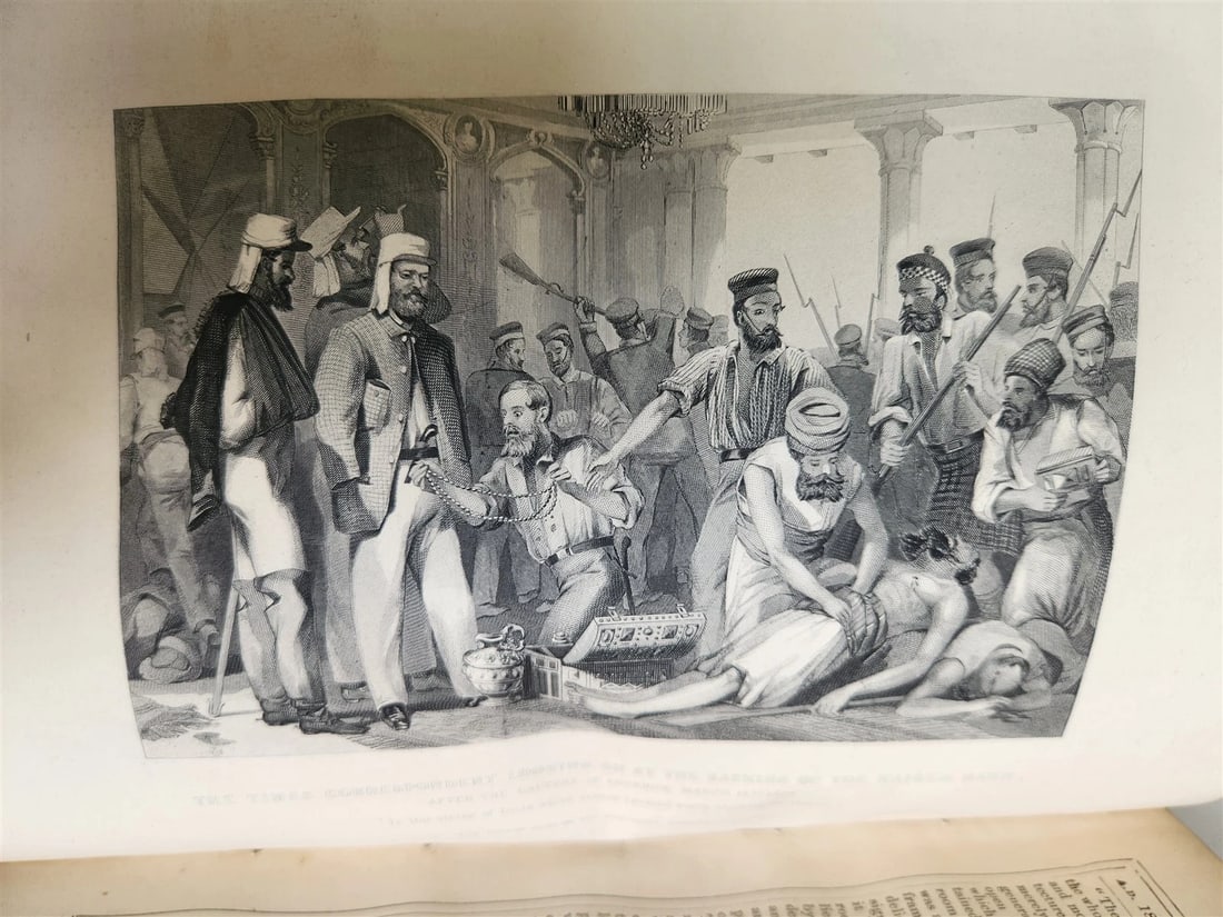 1860s HISTORY of INDIAN MUTINY by CHARLES BALL 2 VOLS antique ILLUSTRATED INDIA - 17