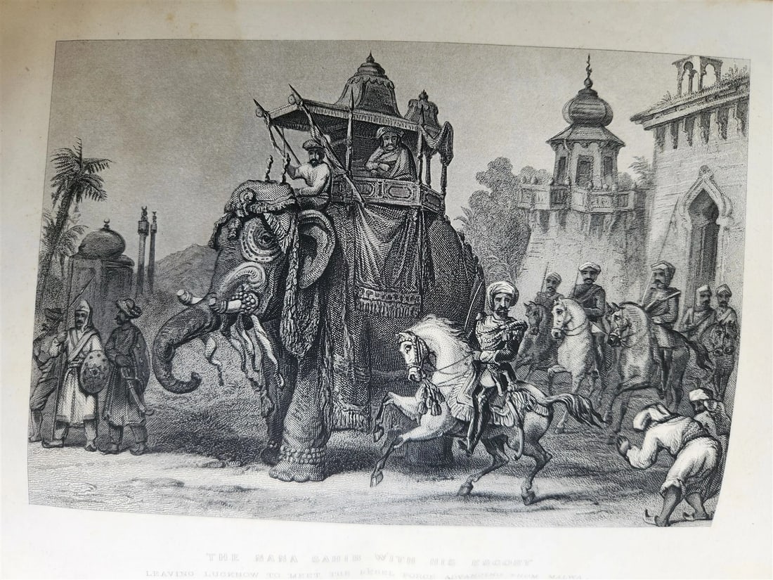 1860s HISTORY of INDIAN MUTINY by CHARLES BALL 2 VOLS antique ILLUSTRATED INDIA - 5