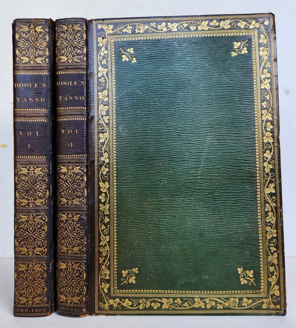 1803 TORQUATO TASSO 2 VOLS JERUSALEM DELIVERED antique ILLUSTRATED in ENGLISH (1 of 16)
