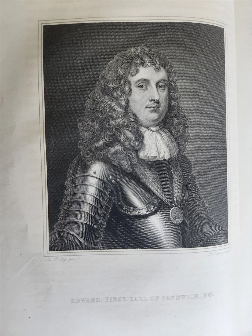 1825 PEPYS'S MEMORIES 2 VOLUMES antique ILLUSTRATED in ENGLISH 1st EDITION folio - 9