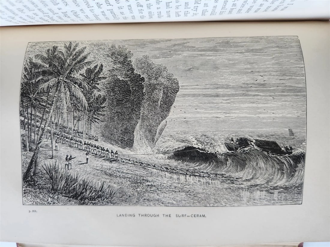 1869 TRAVELS TO EAST INDIAN ARCHIPELAGO antique ILLUSTRATED - 14