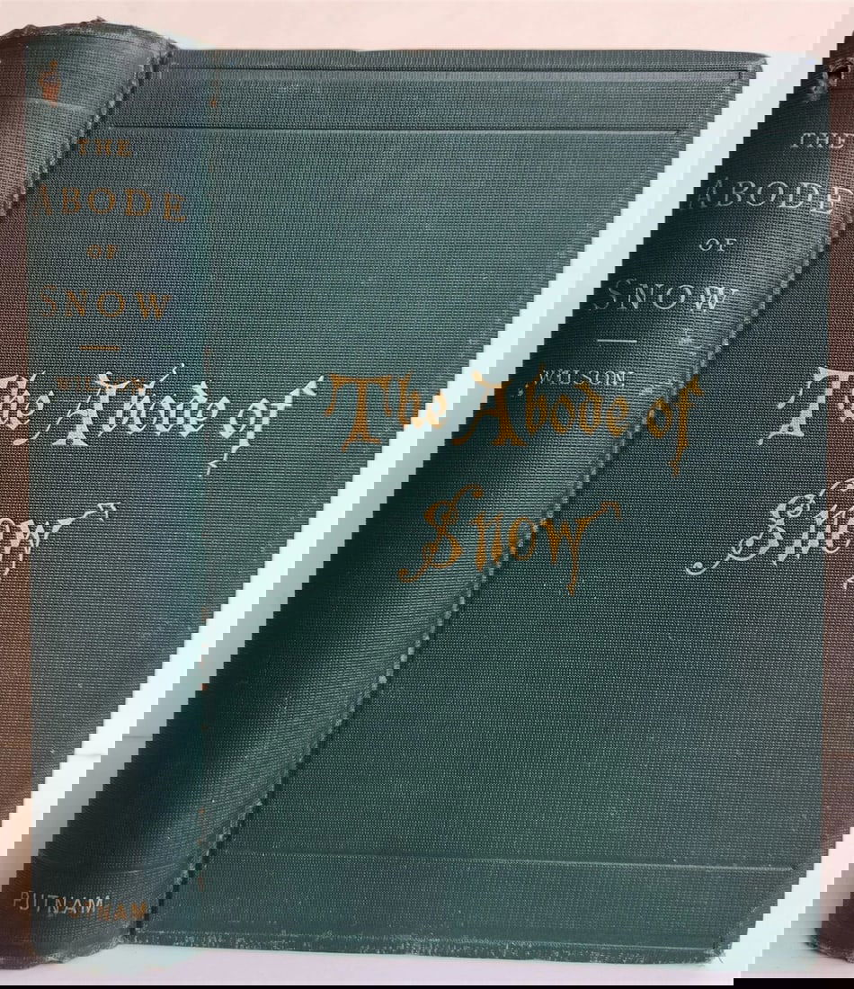 1875 THE ABODE of SNOW antique w/ MAP TRAVELS to Chinese Tibet Indian Caucasus (1 of 6)