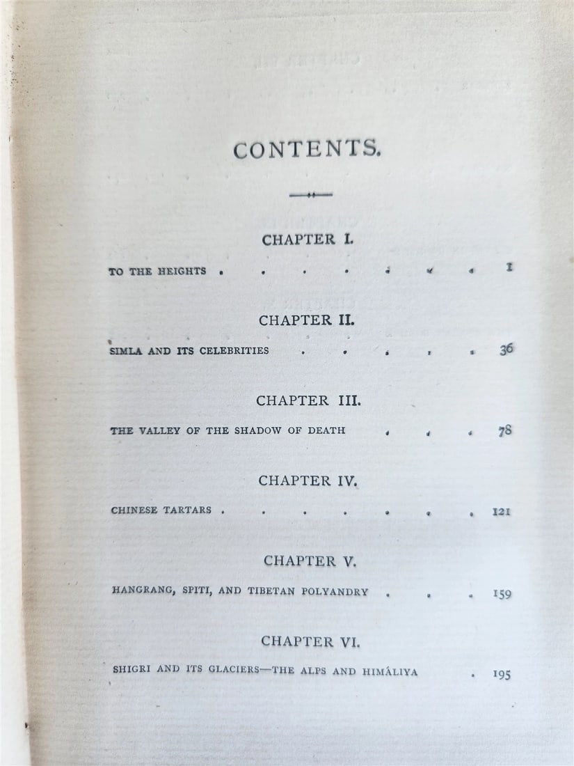 1875 THE ABODE of SNOW antique w/ MAP TRAVELS to Chinese Tibet Indian Caucasus - 5